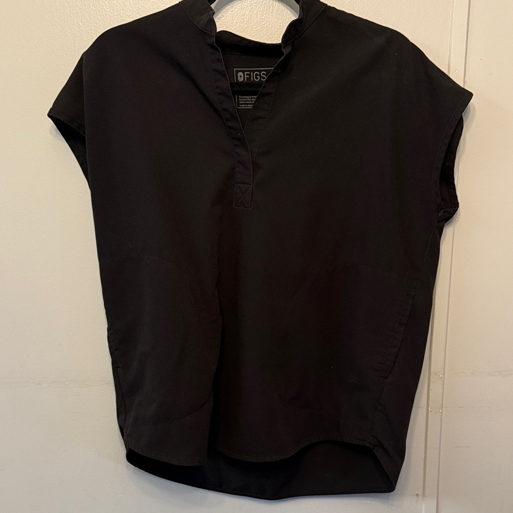 Figs Women's Elegant Black Blouse